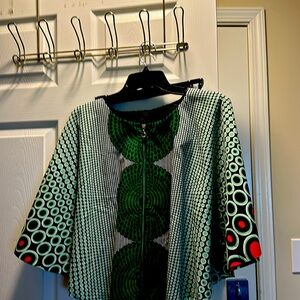 Authentic African top multi-color